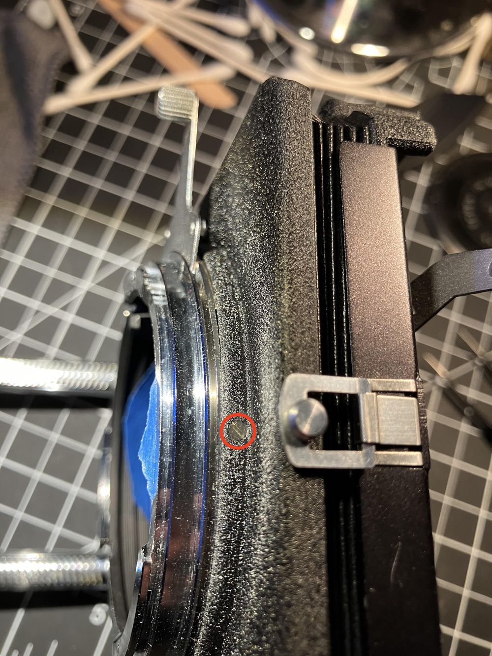 Bronica S2 bellows screw replacements and converting a S2 bellows to work with an EC