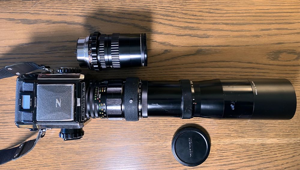 Bronica S2a Telephoto madness: the Komura 500mm f/7 (or with teleconverter, 1 meter f/14!)